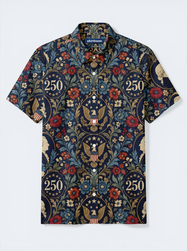 Anniversary Eagle Garden Classic America 250 Hawaiian Shirt for Men