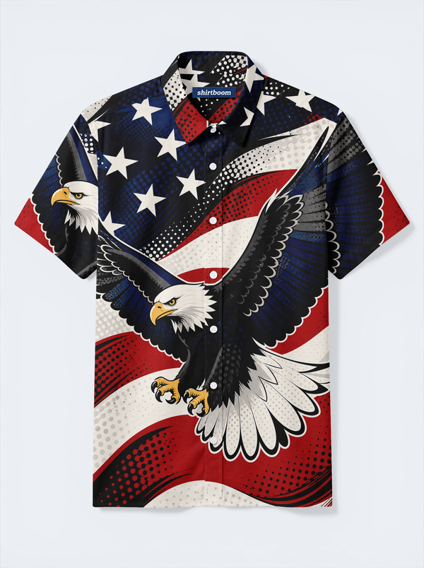 Summit Eagle Banner Classic America 250 Hawaiian Shirt for Men