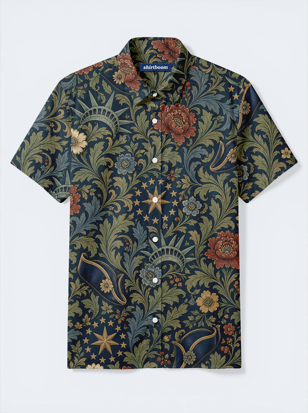 Crown Tricorn Garden Classic America 250 Hawaiian Shirt for Men