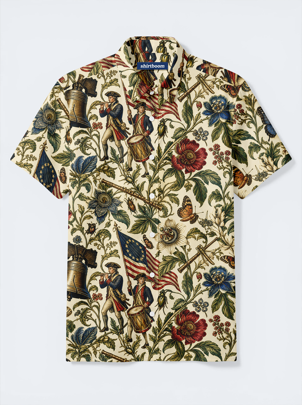 Drummer Bell Garden Classic America 250 Hawaiian Shirt for Men