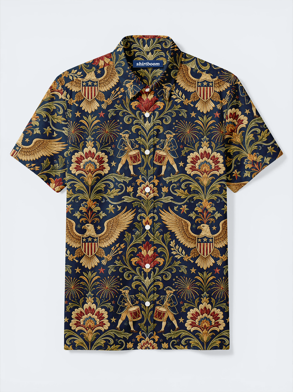 Drummer Shield Eagle Classic America 250 Hawaiian Shirt for Men