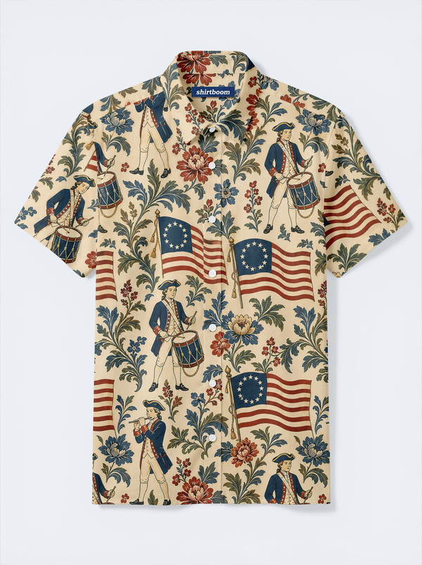 Drummer Flag March Classic America 250 Hawaiian Shirt for Men