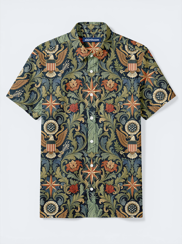 Ironwood Eagle Star Classic America 250 Hawaiian Shirt for Men