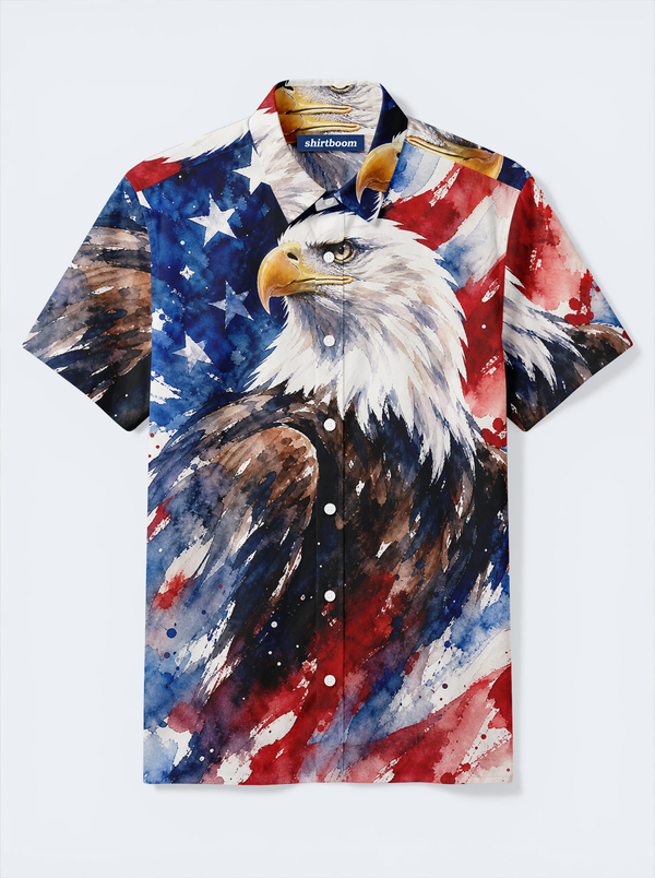 Majestic Eagle Banner Classic America 250 Hawaiian Shirt for Men