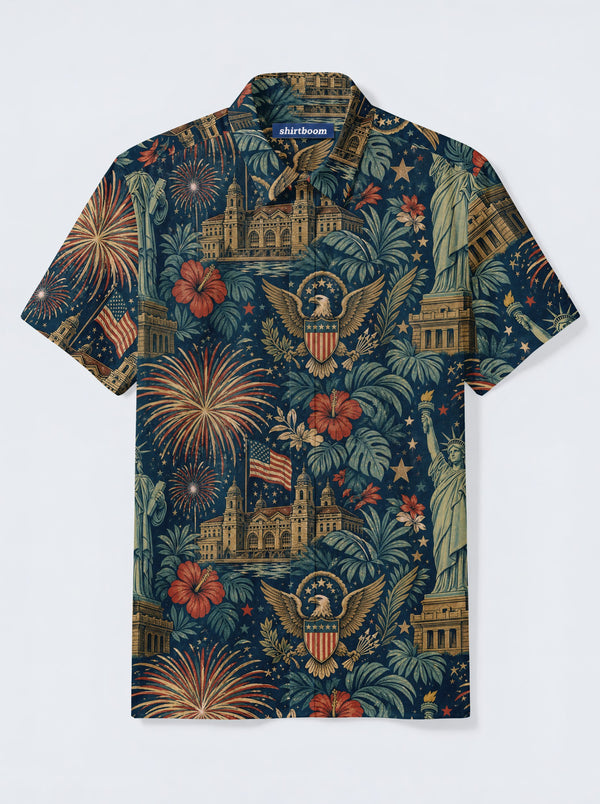 Torch Eagle Fireworks Classic America 250 Hawaiian Shirt for Men