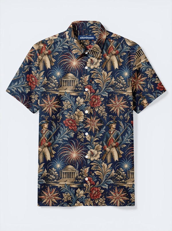 Colonial Starburst Monument Classic America 250 Hawaiian Shirt for Men