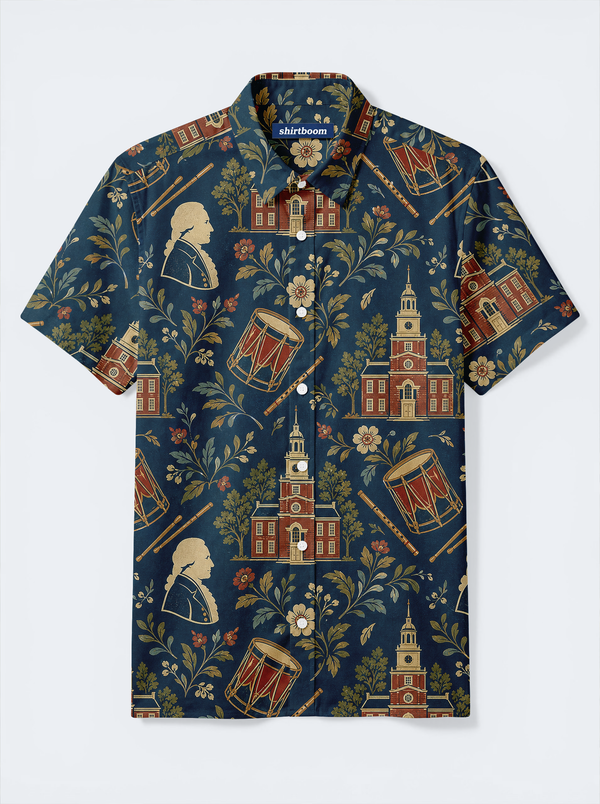 Independence Drum Hall Classic America 250 Hawaiian Shirt for Men