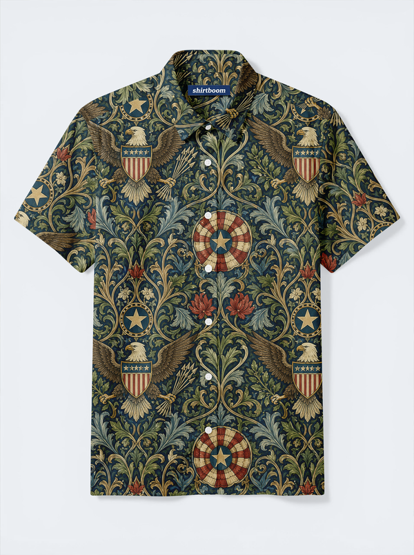 Iron Eagle Rosette Classic America 250 Hawaiian Shirt for Men