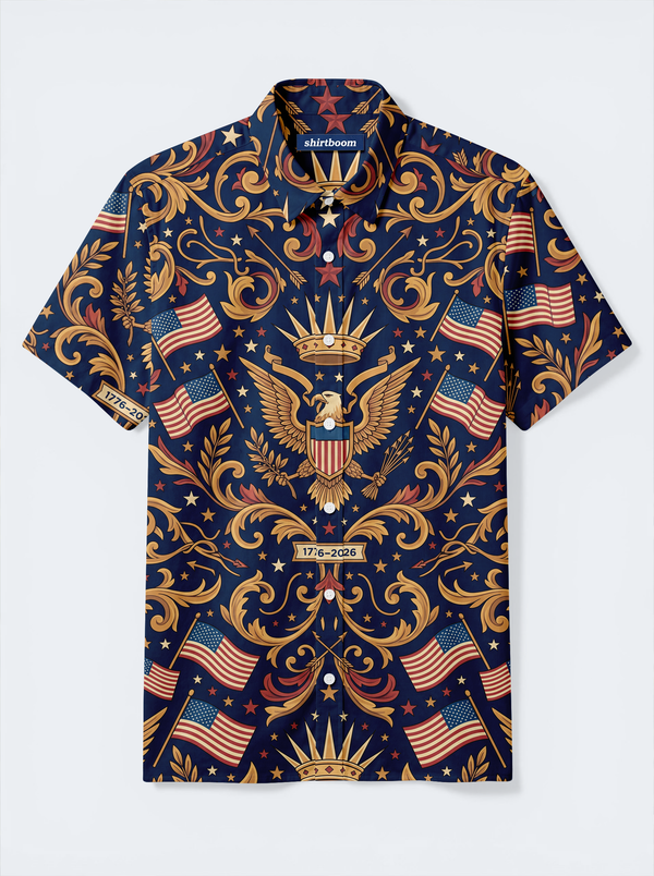 Nereus Crown Aerie Classic America 250 Hawaiian Shirt for Men
