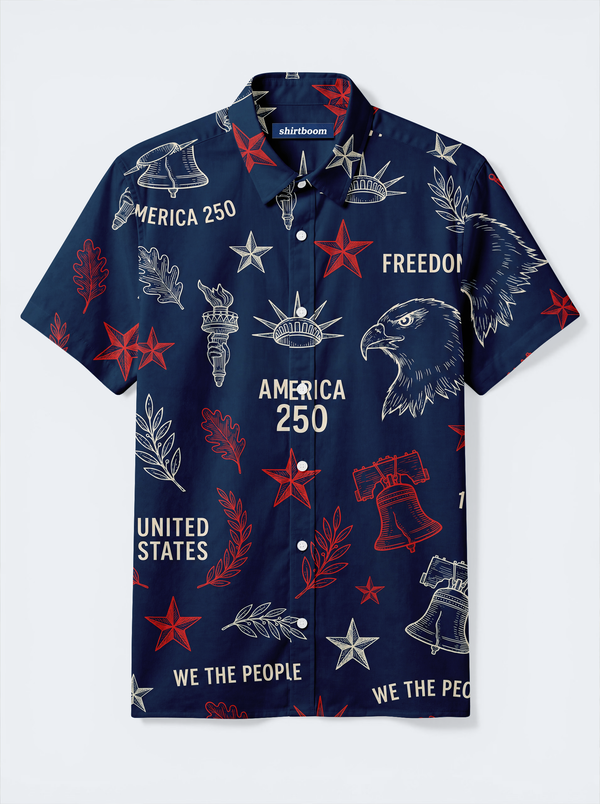 Solano Eagle Charter Classic America 250 Hawaiian Shirt for Men